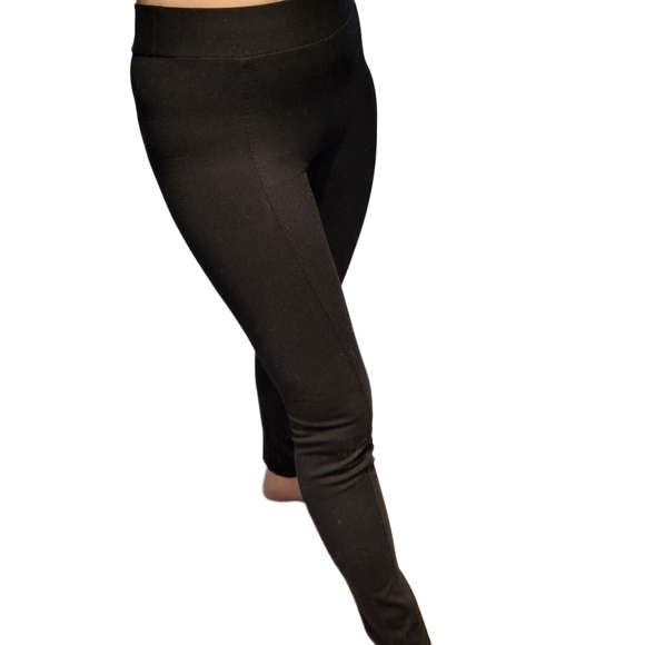 INC International Concepts Black Pleated Leggings Size 6 - Picture 4 of 9